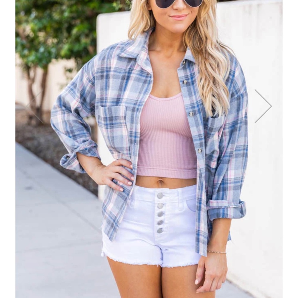 Pink lily flannel